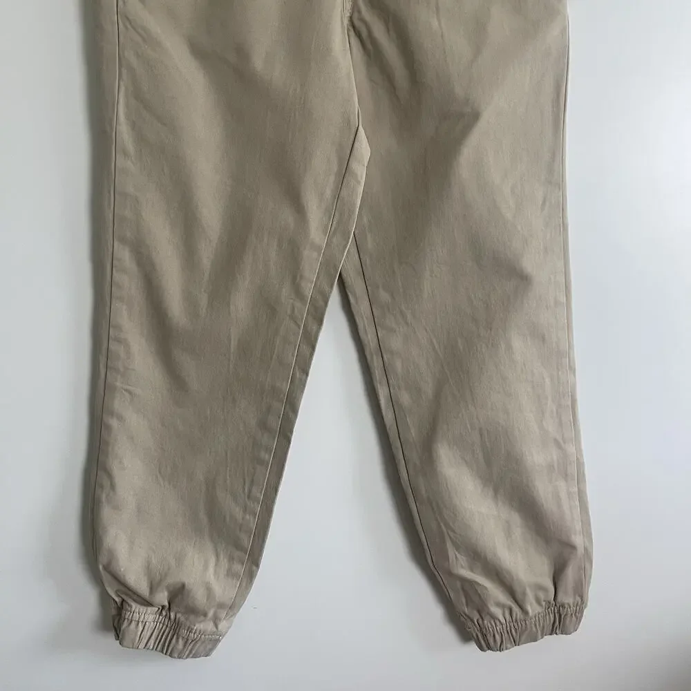 GAP Kids Boys Stretch Twill Jogger Pants Bottom, Khaki, Medium‎ (8)